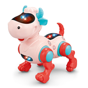 Jouets pour bébés en gros, vache, <span class=keywords><strong>voiture</strong></span> jouet à piles, dessin animé, enfants, avec lumière et son - Product Image 1