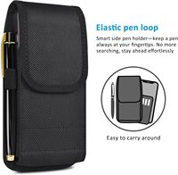 Op maat gemaakte telefoonholster voor iPhones 17, Samsung Galaxy S25, pen, kaart, draagbare opbergtas met riemclip