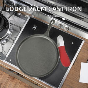 Poêle à crêpes <span class=keywords><strong>en</strong></span> <span class=keywords><strong>fonte</strong></span> durable <span class=keywords><strong>LODGE</strong></span> - 26 cm - Compatible avec toutes les sources de chaleur - Revêtement de poignée <span class=keywords><strong>en</strong></span> silicone - Product Image 2