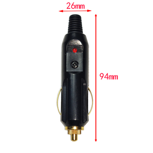 Spina accendisigari per auto maschio 12V presa motore adattatore per caricabatterie con fusibile <span class=keywords><strong>15A</strong></span> indicatore rosso accendino per trattore per auto - Product Image 4