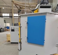 Machine de sablage rotative pour jantes en alliage, sablageur de type plateau tournant pour le finissage de surface des roues