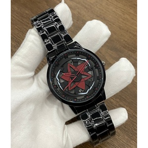 นาฬิกาข้อมือผู้ชาย ดีไซน์รถสปอร์ต กันน้ำ ตัวเรือนโลหะผสม หน้าปัดลายดาวห้าแฉก ดีไซน์ล้อแม็กซ์หมุนได้ - Product Image 4