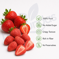 Gefroren gedroogde aardbeien in bulk. Heerlijke FD bevroren gedroogd fruit.