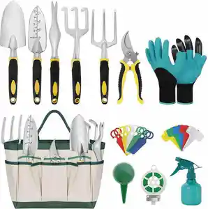 Kit de ferramentas para jardinagem, suprimentos, jardinagem, para mulheres, conjunto de ferramentas manuais com garfo, trowel, garfo, jardim