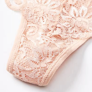 Tanga abierta Sexy descarada para mujer, bragas con espalda en T, cintura baja con <span class=keywords><strong>encaje</strong></span> y Spandex, Dropshipping, diseño transparente - Product Image 4