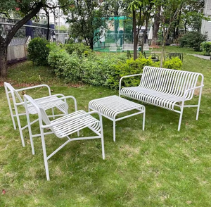 Meubles de patio Ensemble de jardin en aluminium Chaise longue et table d'extérieur en métal Restaurant Café Balcon <span class=keywords><strong>Terrasse</strong></span> - Product Image 4