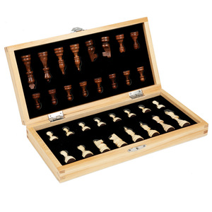 Jeu d'échecs en bois Shine Pep de haute qualité pour jeunes étudiants de 7 à 9 ans, plateau pliable à bords arrondis, modèle SPW-018SX pour les compétitions - Product Image 6
