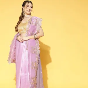 Phụ nữ Saree với unstitched Blouse mảnh Saree với unstitched Blouse mảnh và phụ nữ của sarees tại thấp cung cấp giá