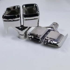 Tuyau d'échappement en acier inoxydable poli chromé pour <span class=keywords><strong>Mercedes</strong></span> Quad Tail Pipe pour Benz C63 diffuseur Tail Pipes - Product Image 4