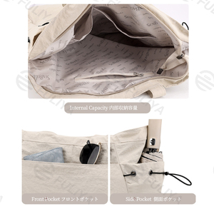Fuliya <span class=keywords><strong>Sac</strong></span> fourre-tout de yoga imperméable à l'eau <span class=keywords><strong>Sac</strong></span> à <span class=keywords><strong>main</strong></span> léger <span class=keywords><strong>Sac</strong></span> à bandoulière en nylon Sacs fourre-tout de voyage décontractés <span class=keywords><strong>pour</strong></span> femmes Shopping - Product Image 4