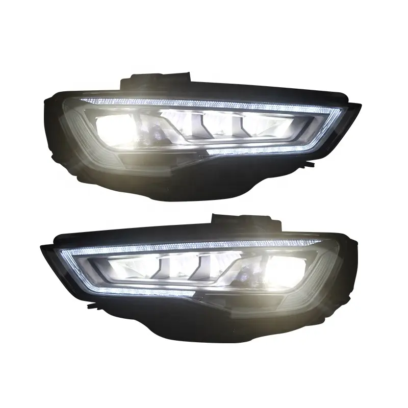 SHIYU HEAD LAMP FACELIFT per Audi A3 2014-2017 per aggiornamento alogeno e aggiornamento HID