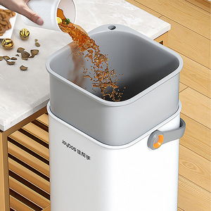 Poubelle de cuisine <span class=keywords><strong>JOYBOS</strong></span> grande capacité 3 gallons, séparation sec/humide, sans couvercle, en PP, best-seller - Product Image 3