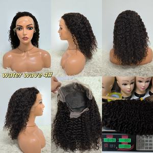 Promotion : Perruque brésilienne vierge en cheveux humains 13x4 Lace Front, vente en gros, 200 grammes, perruque bouclée Water Wave - Product Image 3