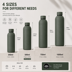 Custom Logo 500ml Sport Drink <strong>Bottle</strong> Stainless Steel Double Wall Vacuum Flask Thermal Rubber Paint Matte <strong>Gym</strong> Sports <strong>Water</strong> <strong>Bottle</strong> - Product Image 4