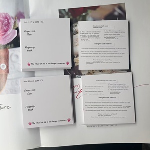 8*8CM New Manicure Card Business Card with Hard Cover <strong>Offset</strong> <strong>Printed</strong> Paper Special Small Bottom <strong>Plate</strong> Tab Display Rack Stock - Product Image 5