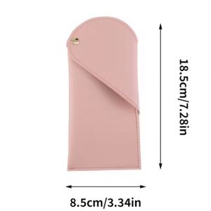 HR Pink PU Leather Eyeglasses Travel Bag Portable <b>Glasses</b> <b>Case</b> Elegant Reading <b>Glasses</b> Storage Bag <b>for</b> Women Men Gifts - Product Image 2
