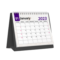 Calendrier mural personnalisé 2024 en papier A3/A4 imprimé UV pour la décoration de bureau, cadre photo et horloge, utilisation promotionnelle