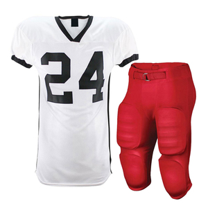 V-<b>neck</b> American Football Uniform Logo Custom High Quality Short Plus Size 100% Polyester Football Uniform - Product Image 1