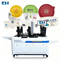 Impresora Digital a Todo Color CSJ-G502C de Una Sola Pasada para Personalización de Tapas de Vasos Desechables y Tazones Moldeados