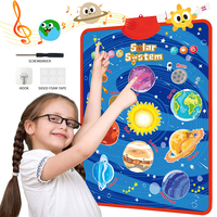 Grafik dinding alfabet Inggris elektronik laris Poster musik huruf ABC berbicara mainan pembelajaran pendidikan untuk balita hadiah anak-anak