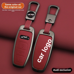 Étui porte-clés en cuir premium pour modèles Audi A3L/A6L/A7L 2024/2025, housse de style professionnel avec boucle - Product Image 2