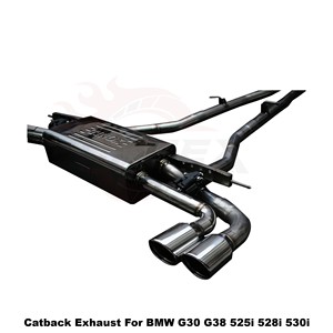 Vortex High-Flow Stainless Steel <b>Exhaust</b>-System For BMW G30 G38 525i 528i 530i 2.0T 3.0T Quad-Tail - Product Image 4