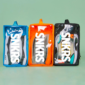 Borsa Portascarpe Riflettente Personalizzata per Sneakers <span class=keywords><strong>da</strong></span> Viaggio con Cerniera per Set di Scarpe - Product Image 6