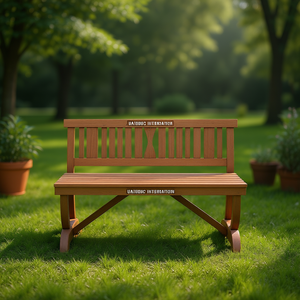 Vaibog International Outdoor Patio <b>Bench</b> Wood <b>2</b> <b>Seater</b> Contemporary <b>Garden</b> Furniture - Product Image 2