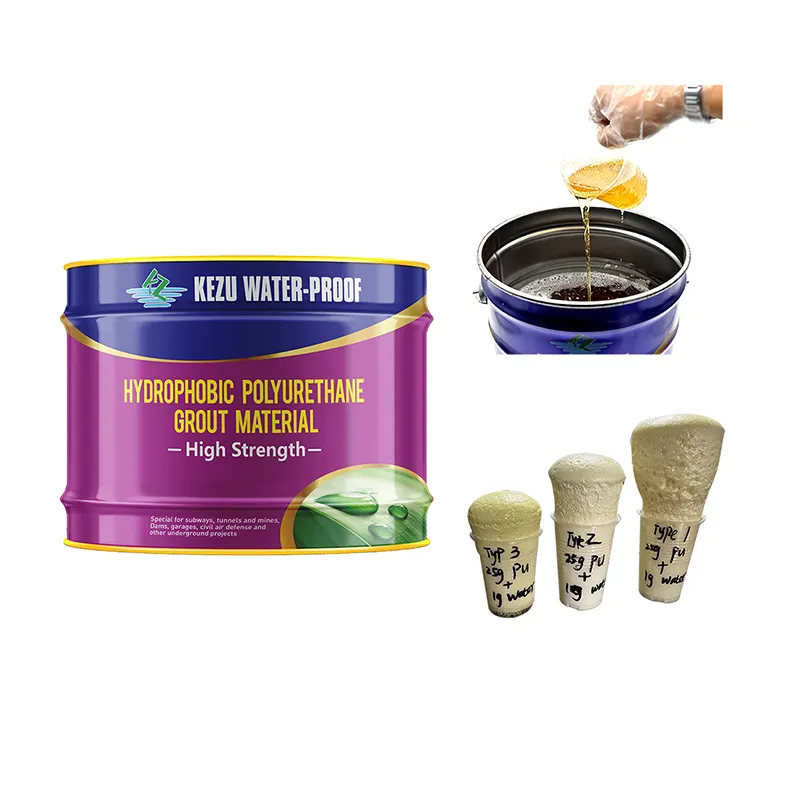 KEZU TOP Oil-based Polyurethane Waterproofing Coating fluid grouting