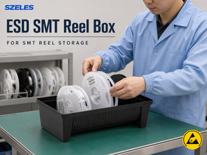 ESD SMT Reel Box Tray Holder Anti-static SMT SMD Coil Bin Containers Plastic Antistatic Reel Storage Rack