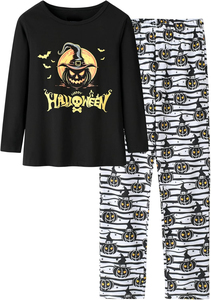 Boutieuqe Conjunto de pijamas de Halloween 2025 Venta caliente Ropa para niños Lindo gato Unicornio Manga larga Niños y niñas Ropa de dormir Traje - Product Image 3