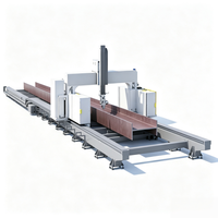 Nouvelle Arrivée : Découpeuse Laser Modulaire 3D 5 Axes Tout-en-un pour Poutres en H – Coupe, Biseautage, Marquage pour la Construction en Acier Préfabriqué