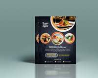 Impression personnalisée de brochures publicitaires pour restaurants, format A5 et A4