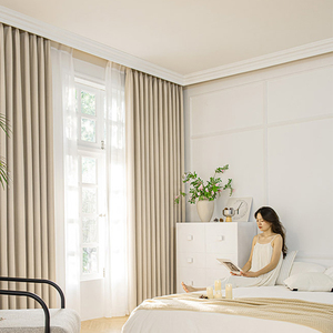 Tende Jacquard Oscuranti Personalizzabili in Ciniglia e Cashmere, Eco-Friendly e Fonoassorbenti, Tende di Alta Gamma per Soggiorno - Product Image 4