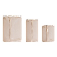 Ensemble de sacs de rangement de voyage en maille respirante pour l'été – Cubes de rangement pliables pour cosmétiques, articles de toilette et accessoires numériques