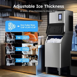 Máquina para Hacer Hielo Comercial con 1 Año de Garantía, 700 Libras (180 kg/24 h), Económica, 220 V, COLDSTAR, Producción Rápida de Hielo Cuadrado - Product Image 5