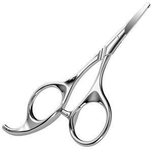 เครื่องมือแต่งคิ้วใบมีดสแตนเลสอเนกประสงค์มีสิทธิบัตรกรรไกรตัดขนจมูกแหลม - Product Image 1