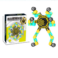 Robot transformable créatif, fidget spinner, jouet sensoriel anti-stress, spinner de doigt transformable