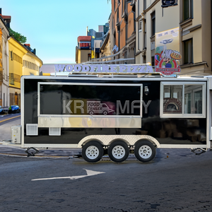 China multifunción móvil café comida rápida remolque móvil Hot Dog Pizza barbacoa camiones de comida con cocina completa para la venta - Product Image 5