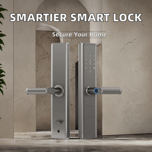 Serrure <span class=keywords><strong>de</strong></span> porte intelligente en aluminium, déverrouillage par empreinte digitale, mot <span class=keywords><strong>de</strong></span> <span class=keywords><strong>passe</strong></span>, carte IC, clé, stockage cloud, Wi-Fi, application Tuya, sécurité <span class=keywords><strong>de</strong></span> niveau C - Product Image 2