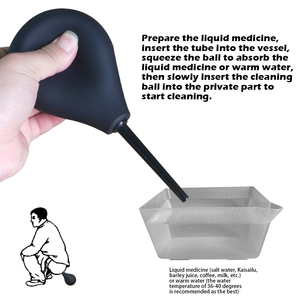 224 <span class=keywords><strong>ml</strong></span> OEM de fábrica Bulbo de silicona para enema y ducha para limpieza anal de hombres y mujeres - Product Image 5
