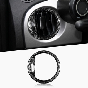 ShaSha accessoires intérieurs en Fiber de carbone cadre de sortie de climatisation pour <span class=keywords><strong>Fiat</strong></span> <span class=keywords><strong>500</strong></span> 2015 <span class=keywords><strong>2016</strong></span> 2017 2018 2019 - Product Image 1