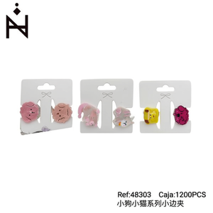 Mini pinces à cheveux pour animaux de compagnie, série 48303, 1200 pièces, design chien et chat - Product Image 2