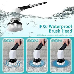 Nouveaux outils de nettoyage automatiques <span class=keywords><strong>sans</strong></span> <span class=keywords><strong>fil</strong></span> huit en un <span class=keywords><strong>balai</strong></span> de salle de bain têtes de <span class=keywords><strong>brosse</strong></span> de nettoyage épurateur <span class=keywords><strong>électrique</strong></span> - Product Image 6