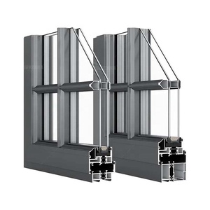 Fenêtre à <span class=keywords><strong>baie</strong></span> en aluminium <span class=keywords><strong>sur</strong></span> <span class=keywords><strong>mesure</strong></span>, insonorisée, étanche, à économie d'énergie, avec rangement intégré, pour villa, salon, hôtel, restaurant - Product Image 2