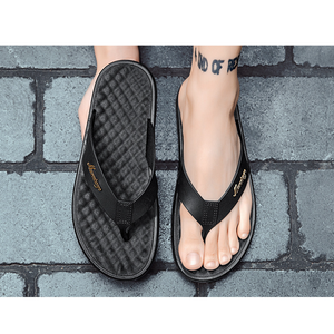 Infradito Casual in Pelle <span class=keywords><strong>da</strong></span> <span class=keywords><strong>Uomo</strong></span>, Sandali Comodi Antiscivolo per l'Uso Quotidiano Estivo - Product Image 4
