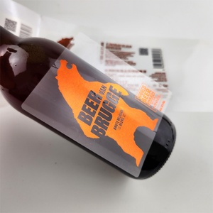 Wholesale Factory Customized Transparent Waterproof Label Wine Water Bottle Self-Adhesive Sticker <b>Red</b> Wine Bottle Label - Product Image 5