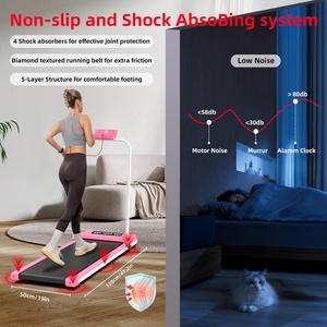 Caminadora Plegable <span class=keywords><strong>OKIO</strong></span> para Ejercicio Físico, Ajustable, Mecánica, para el Hogar, con Pantalla LED, Mini Caminadora Metálica - Product Image 5