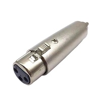Adaptateur XLR femelle 3 broches en métal professionnel, convertisseur RCA vers XLR, adaptateur Speakon vers Phono F-F, adaptateur XLR vers RCA