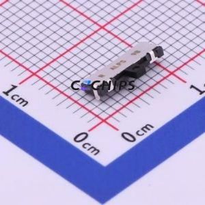 SSAG230200 Slide Switch SMD Switch Single Pole Three Throw Rectangle Pin Header Black 10mA - Product Image 1